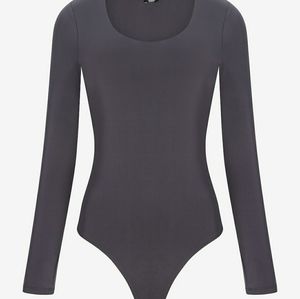 Silky Scoop neck thong bodysuit